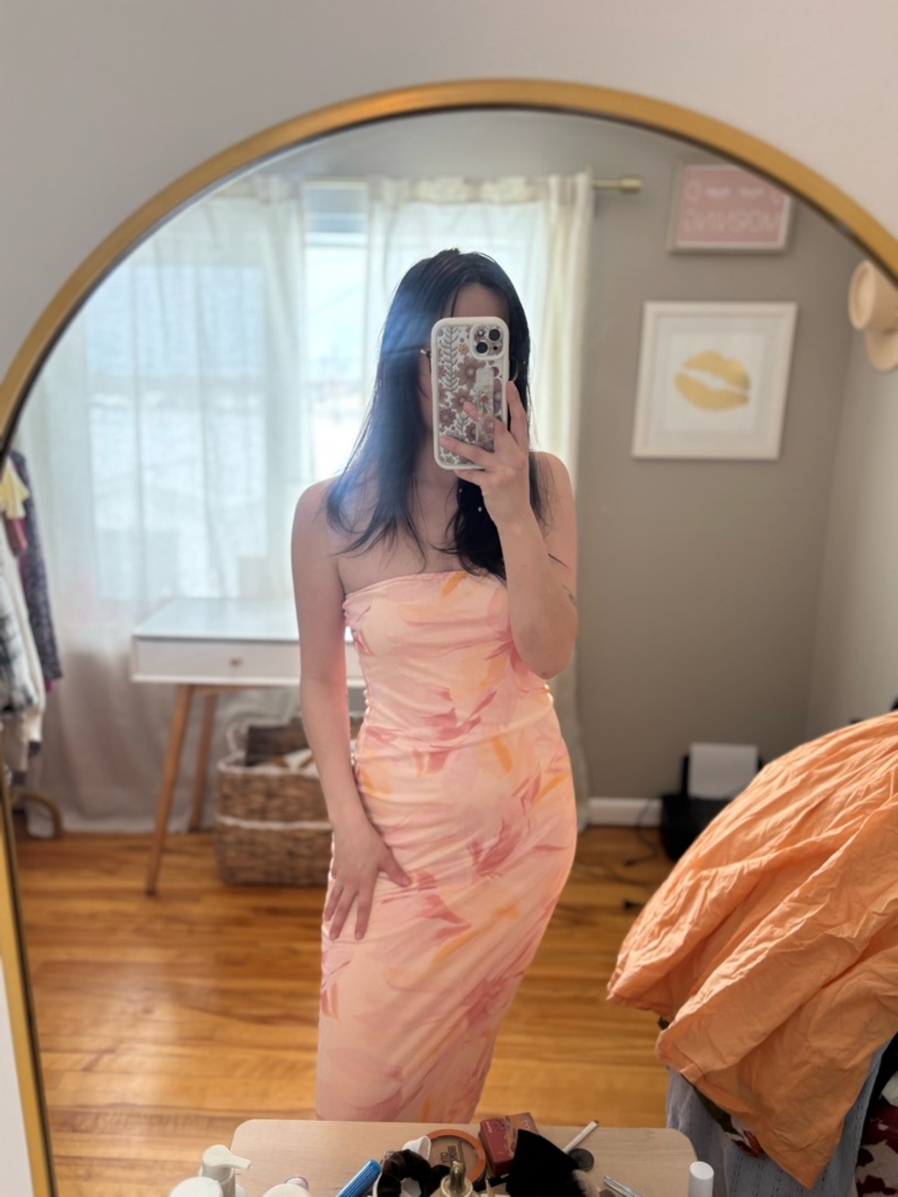 Beautiful tropical tube dress
